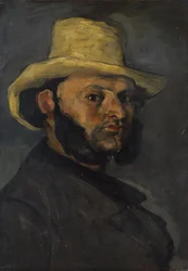 Gustave Boyer (geb. 1840) mit Strohhut